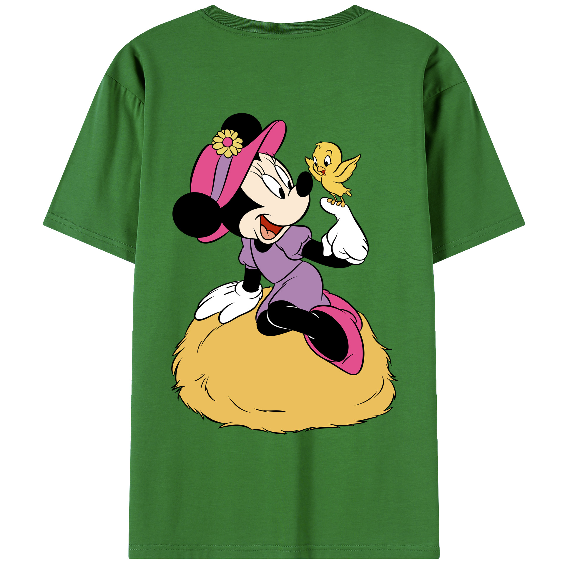 （画像用） ミッキーマウス Mickey Mouse レディース半袖Tシャツ(バックプリント)